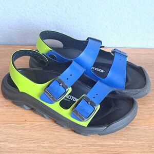 Birkenstock Kids Mogami 31 US 13 Blue Green Birko-Flor Sandals Adjustable EVA